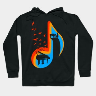 Music Piano Player Hoodie